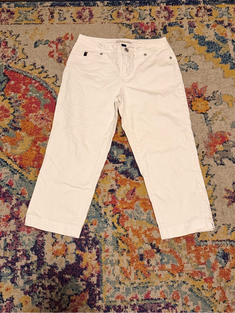 jeanstar White Denim Capris